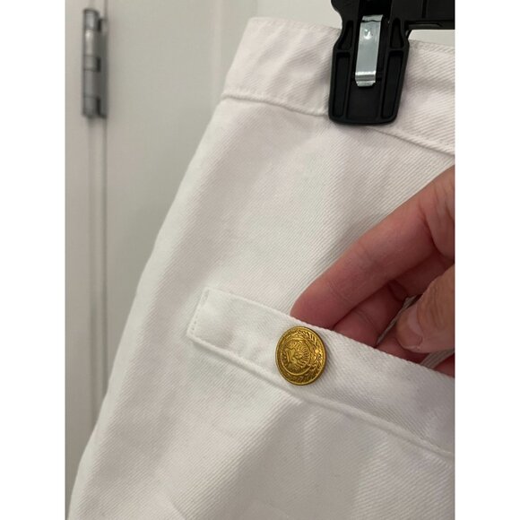 NWOT L'Agence Kris White Denim Jean Mini Skirt in Blanc Size 28 - Picture 7 of 10